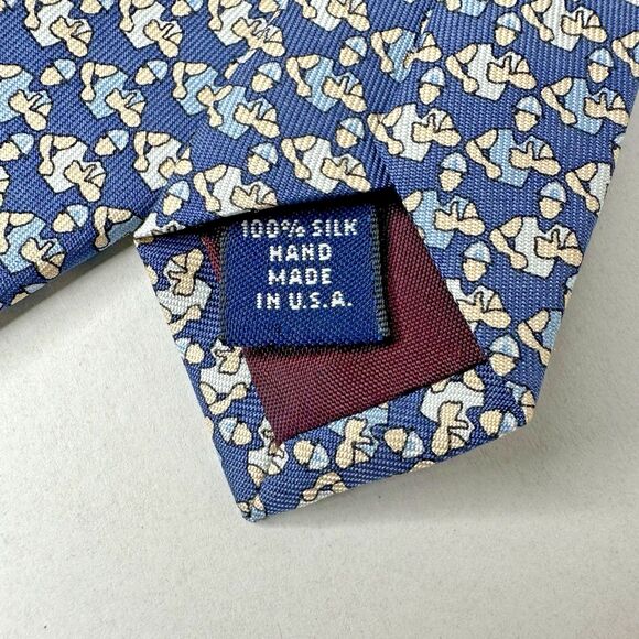 Vineyard Vines Custom Collection Men's Silk Tie The Doe Fund Ready Willing Able - Picture 5 of 8